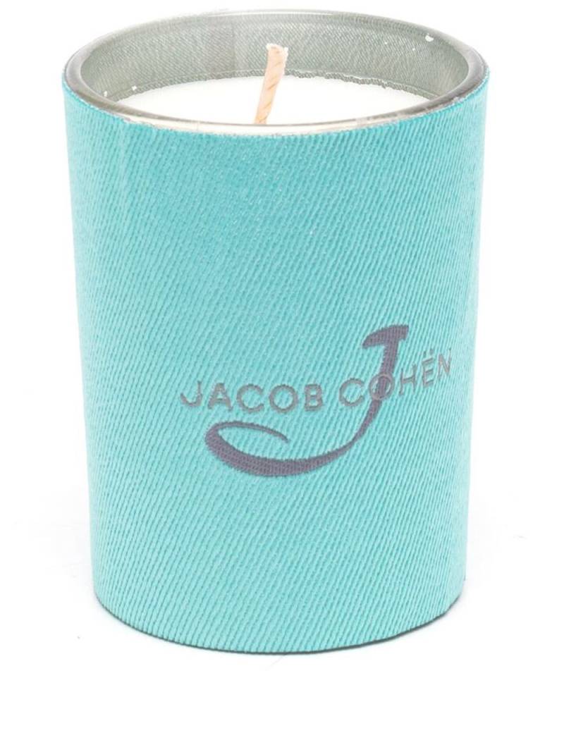 Jacob Cohën Kerze mit Logo-Prägung - Blau von Jacob Cohën