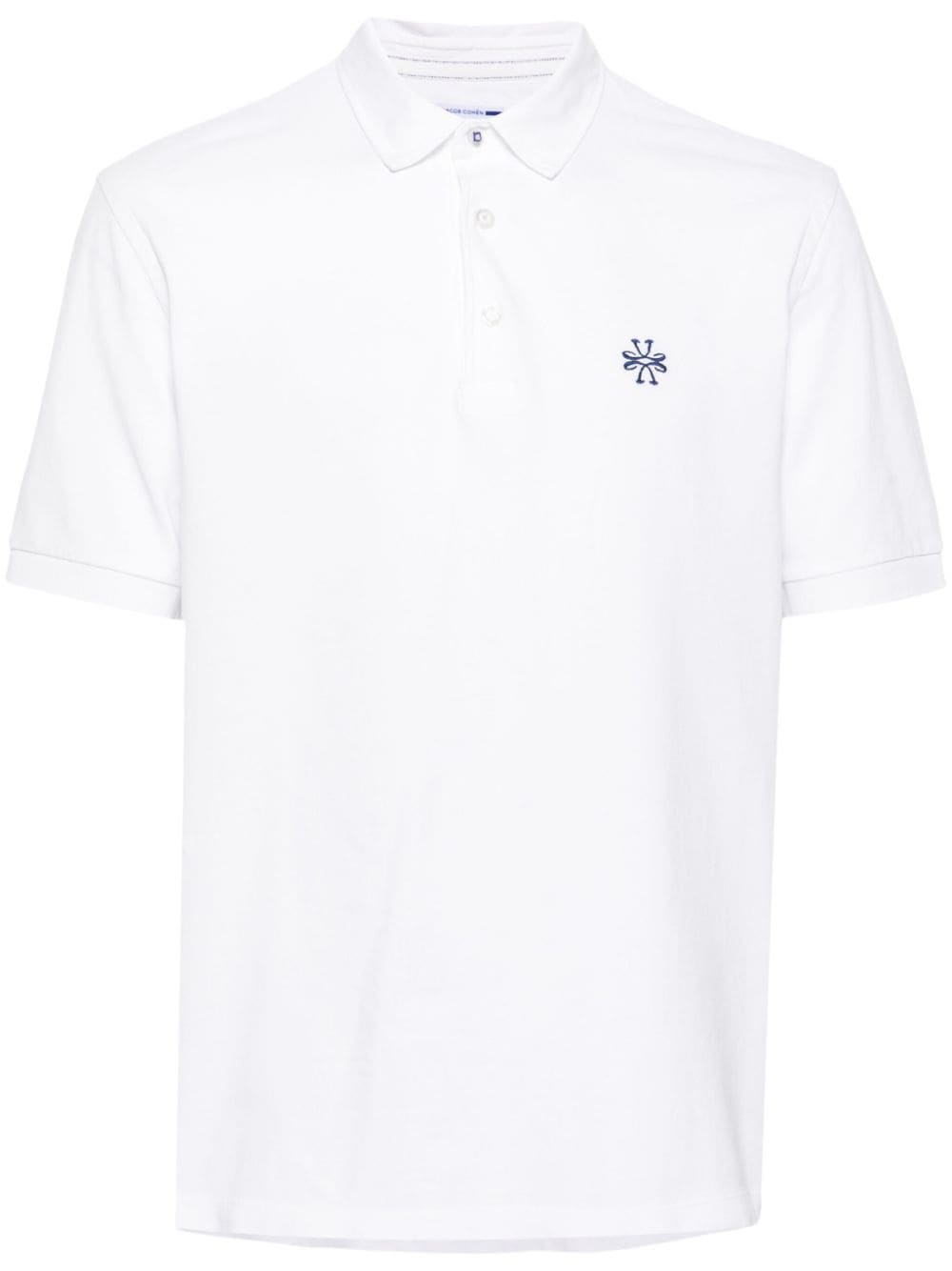 Jacob Cohën Pikee-Poloshirt mit Logo-Stickerei - Weiß von Jacob Cohën