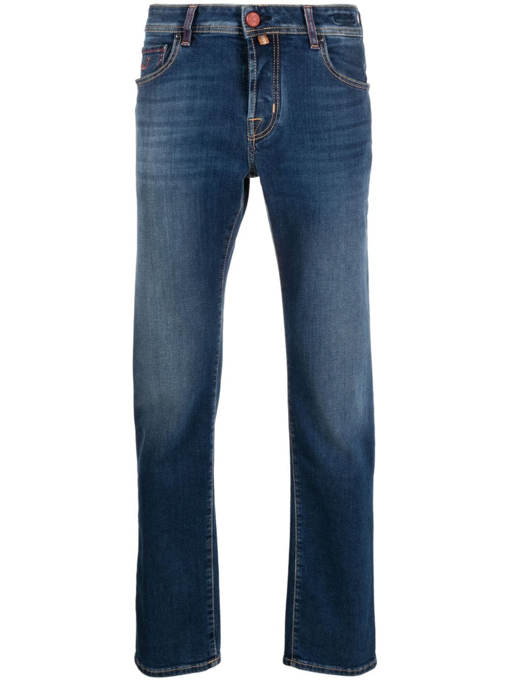 Jacob Cohën Slim-Fit-Jeans mit Kontrasttasche - Blau von Jacob Cohën