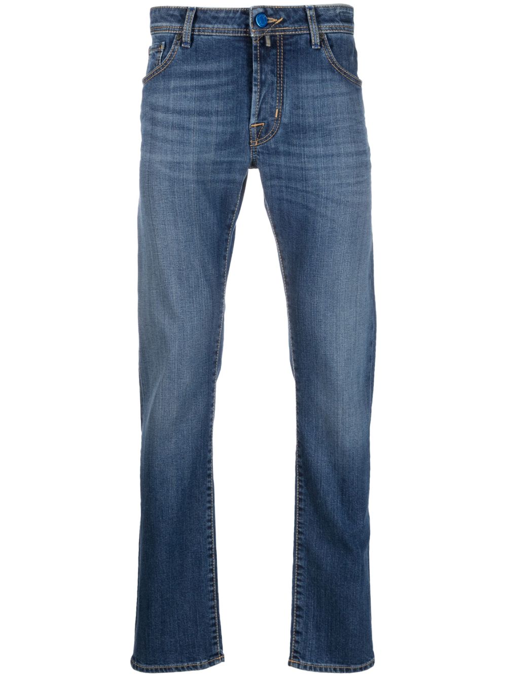 Jacob Cohën Slim-Fit-Jeans mit Logo-Patch - Blau von Jacob Cohën