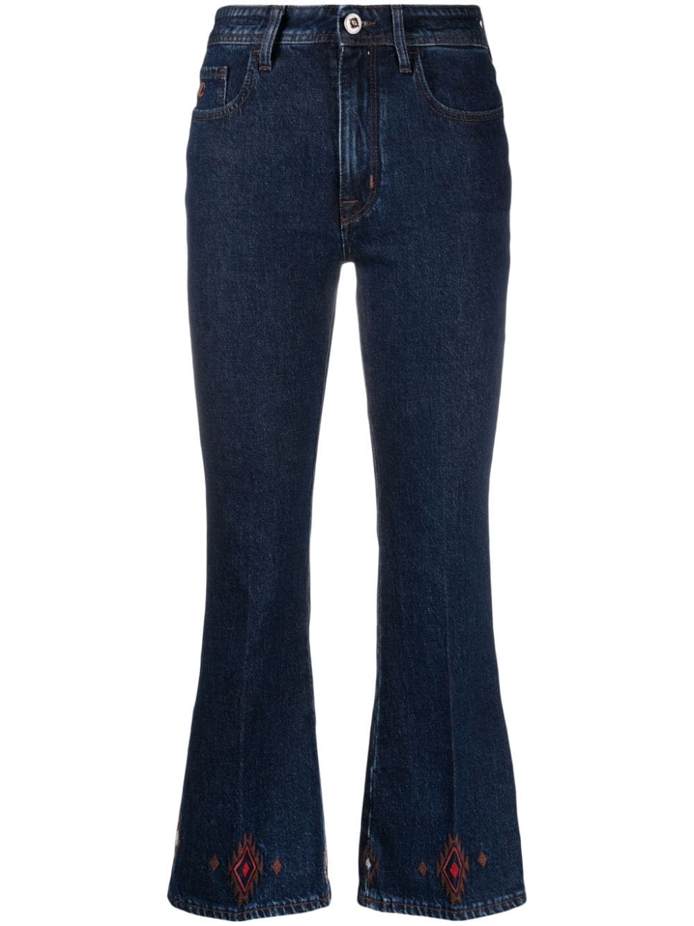 Jacob Cohën Bestickte Cropped-Jeans - Blau von Jacob Cohën