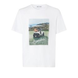 Jacob Cohen Weißes T-shirt Mit Golfdruck von Jacob Cohen