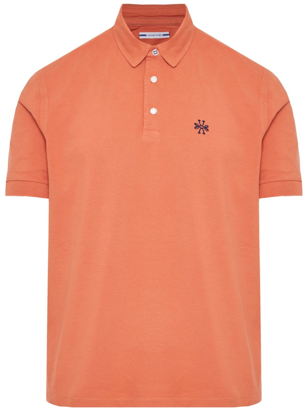 Jacob Cohën Pikee-Poloshirt mit Logo-Stickerei - Orange von Jacob Cohën