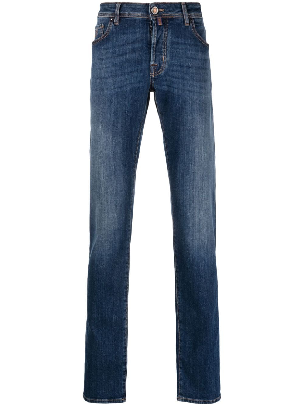 Jacob Cohën Tapered-Jeans mit Logo-Patch - Blau von Jacob Cohën