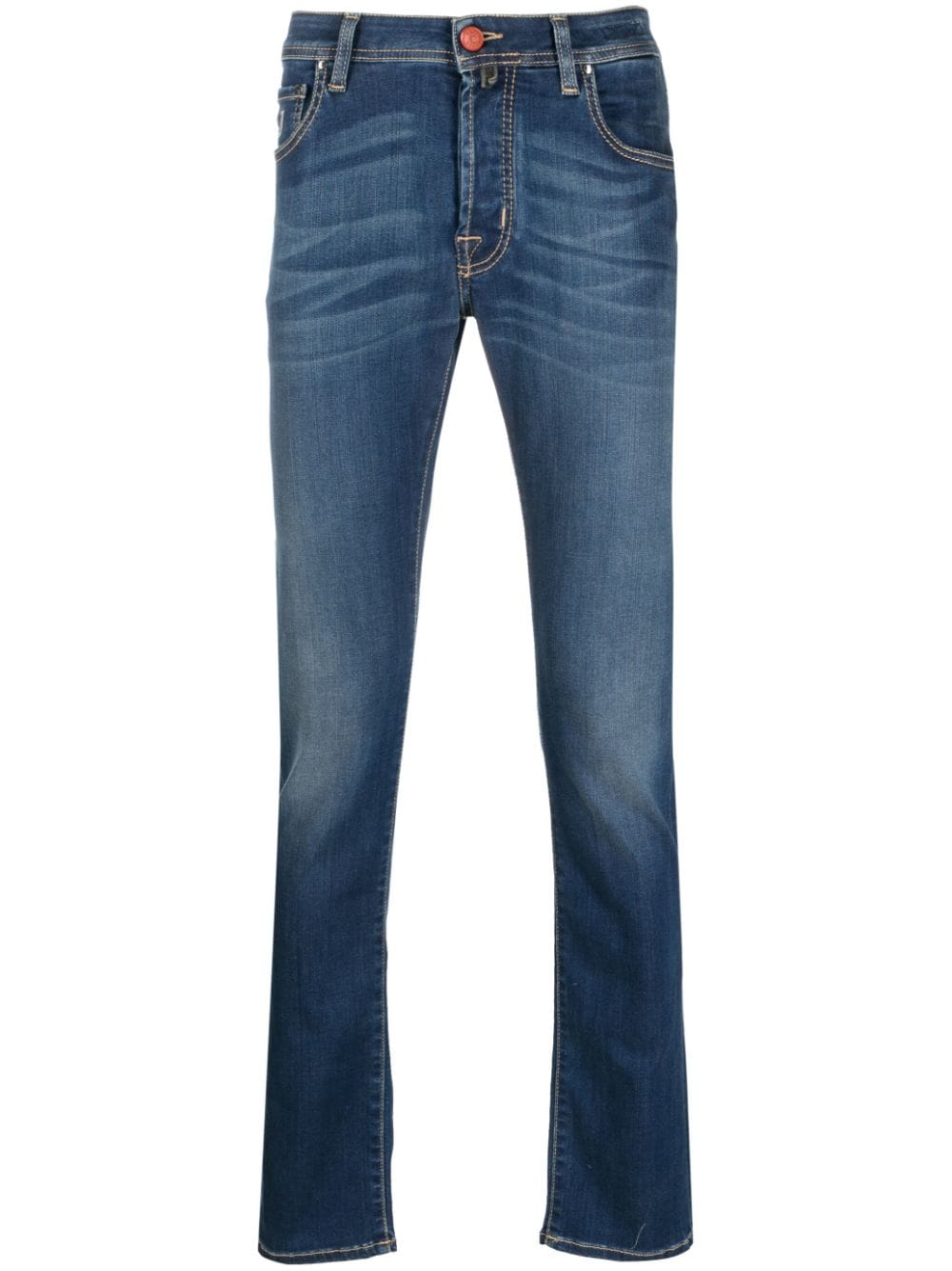 Jacob Cohën Skinny-Jeans mit Logo-Patch - Blau von Jacob Cohën