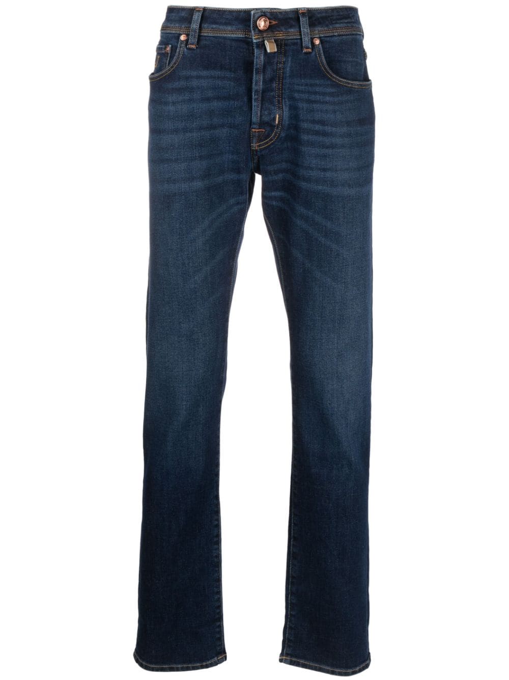 Jacob Cohën Straight-Leg-Jeans mit Logo-Patch - Blau von Jacob Cohën