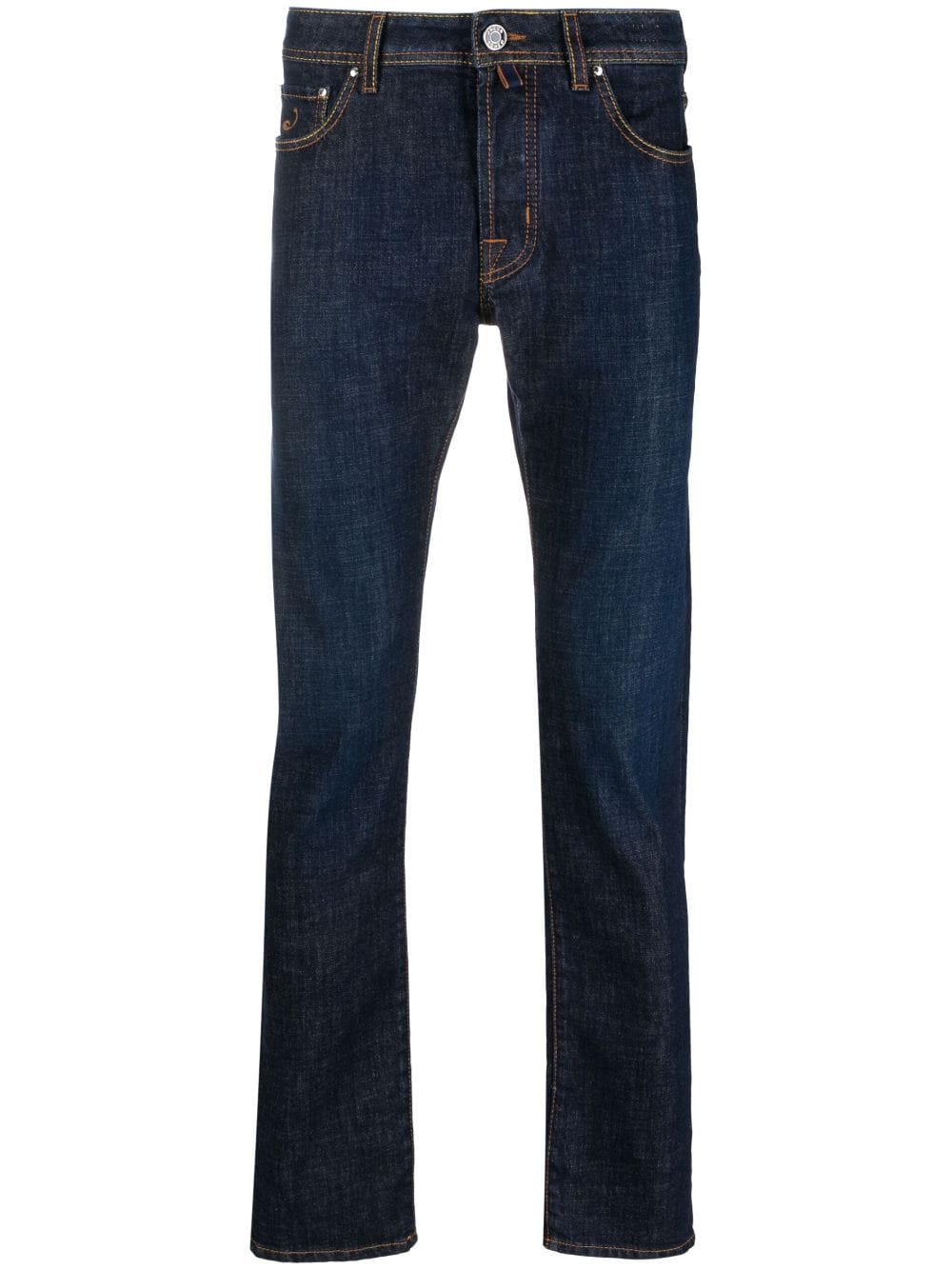 Jacob Cohën Straight-Leg-Jeans mit Logo-Patch - Blau von Jacob Cohën