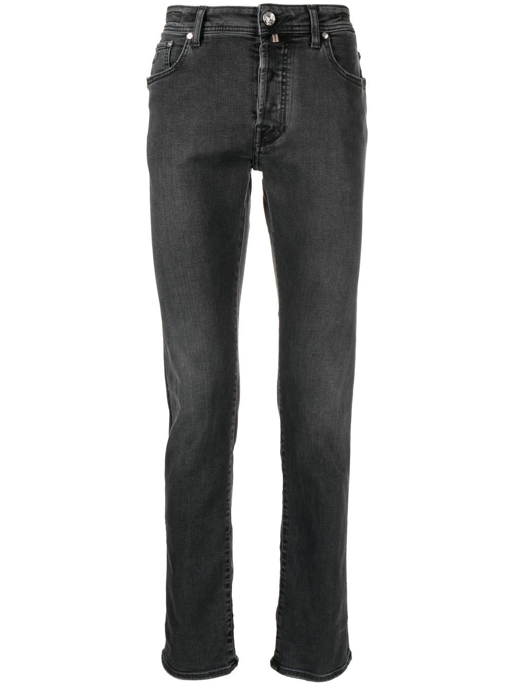 Jacob Cohën Halbhohe Slim-Fit-Jeans - Schwarz von Jacob Cohën