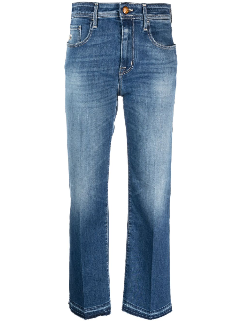 Jacob Cohën Cropped-Jeans mit ungesäumten Kanten - Blau von Jacob Cohën