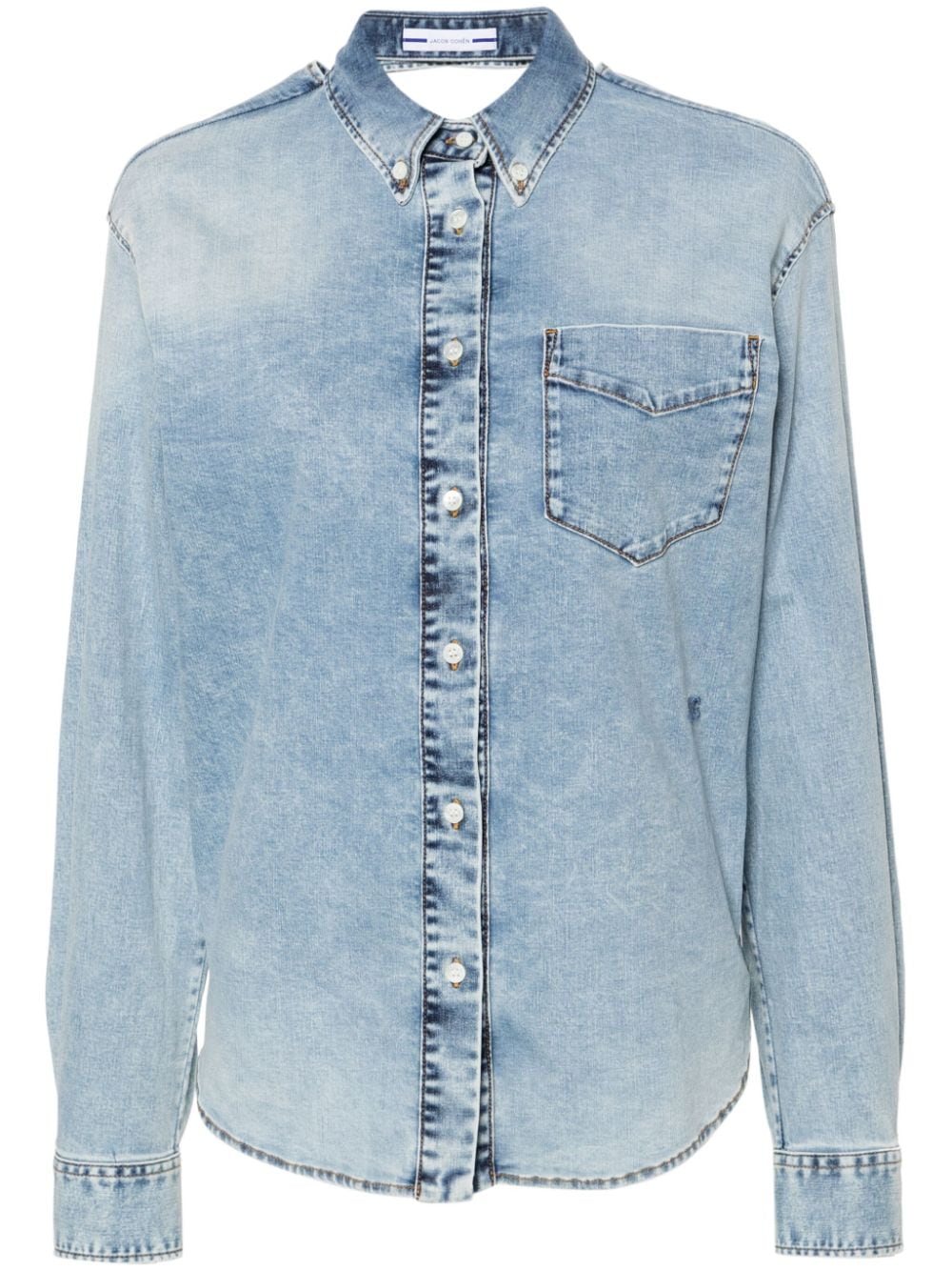 Jacob Cohën twisted denim shirt - Blau von Jacob Cohën