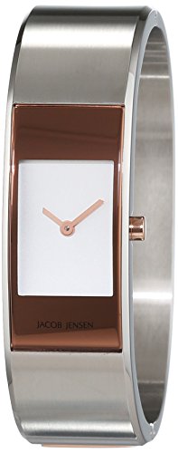 JACOB JENSEN Damen Analog Quarz Uhr mit Edelstahl Armband Eclipse Item NO. 455 von Jacob Jensen