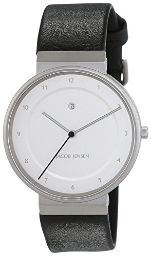 JACOB JENSEN Herren-Armbanduhr Dimension Analog Quarz Leder 861 von Jacob Jensen