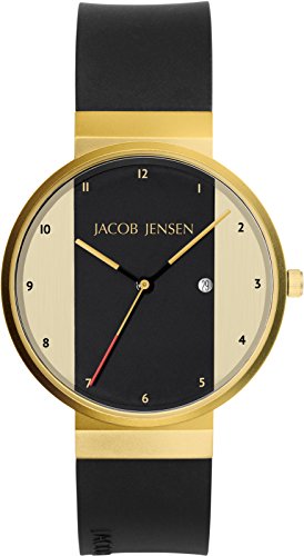 JACOB JENSEN Unisex-Armbanduhr JACOB JENSEN NEW SERIES ITEM NO. 734 Analog Quarz Kautschuk JACOB JENSEN NEW SERIES ITEM NO. 734 von Jacob Jensen