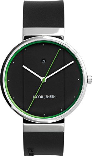JACOB JENSEN Unisex-Armbanduhr JACOB JENSEN NEW SERIES NO. 777 Analog Quarz Kautschuk JACOB JENSEN NEW SERIES NO. 777 von Jacob Jensen