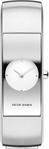 Jacob Jensen Damen Analog Quarz Uhr mit Edelstahl Armband 480 von Jacob Jensen