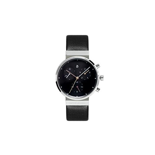 Jacob Jensen Damen-Armbanduhr Chronograph Series 613 Chronograph Leder schwarz 613 von Jacob Jensen