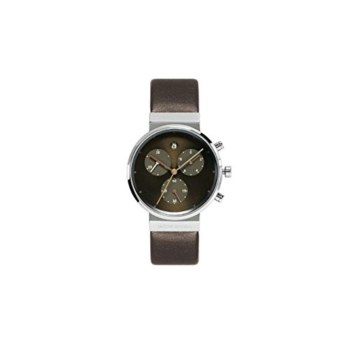 Jacob Jensen Damen-Armbanduhr Chronograph Series 614 Chronograph Leder braun 614 von Jacob Jensen