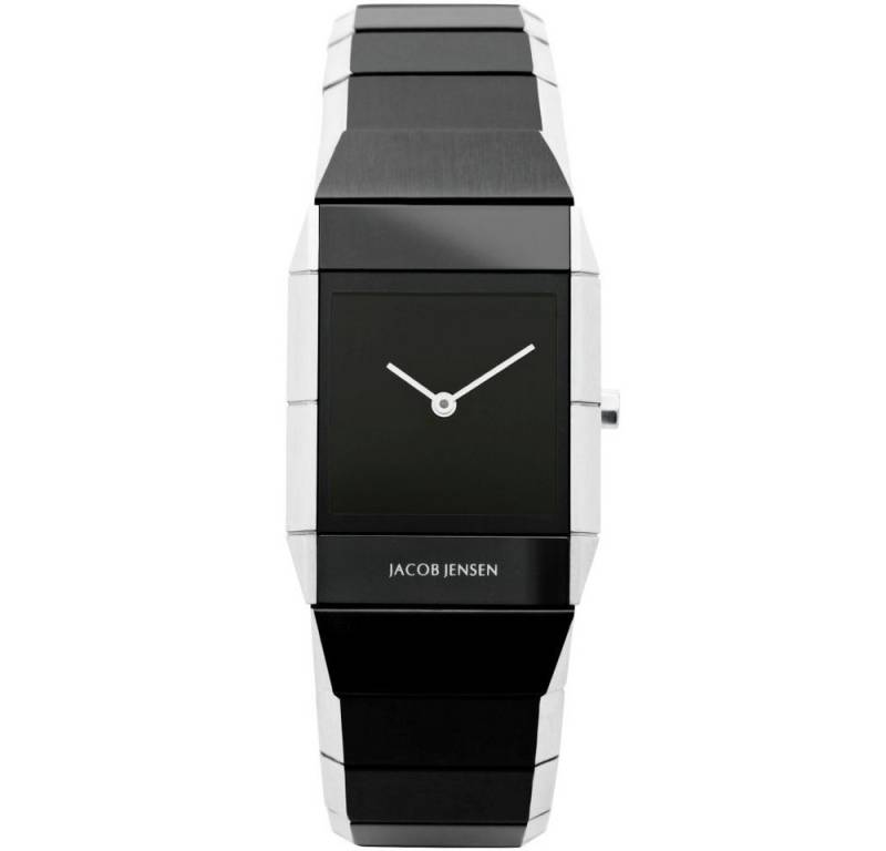 Jacob Jensen Quarzuhr JACOB JENSEN Damen Armbanduhr SAPPHIRE SERIES 560 schwarz B. 26 mm von Jacob Jensen