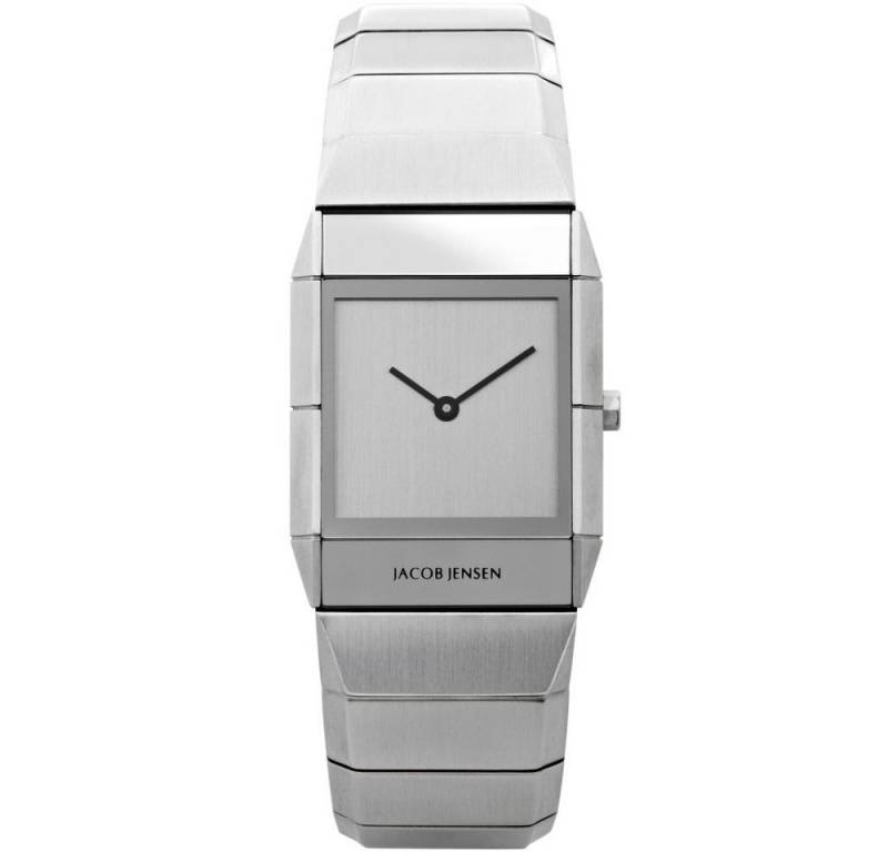 Jacob Jensen Quarzuhr JACOB JENSEN Damen Armbanduhr SAPPHIRE SERIES 562 silber B. 26 mm von Jacob Jensen