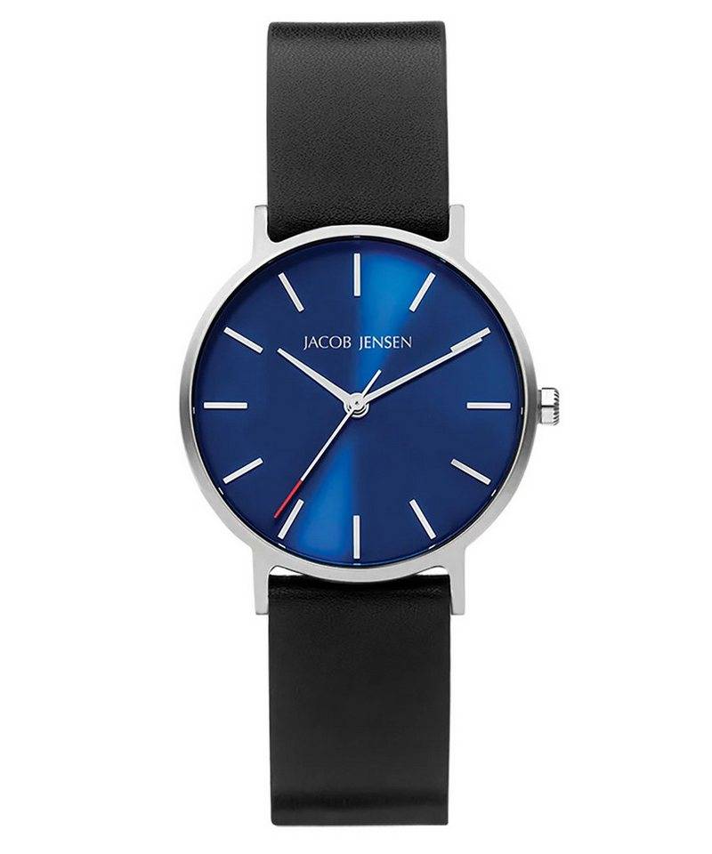 Jacob Jensen Quarzuhr Quarz Schwarz/Blau von Jacob Jensen
