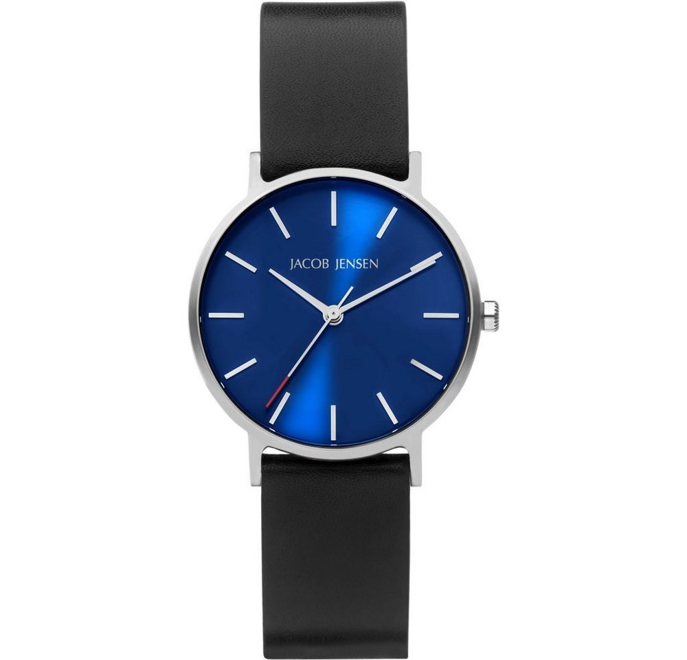 Jacob Jensen Titanuhr JACOB JENSEN Damen Armbanduhr TIMELESS NORDIC 171 blau D. 32 mm von Jacob Jensen