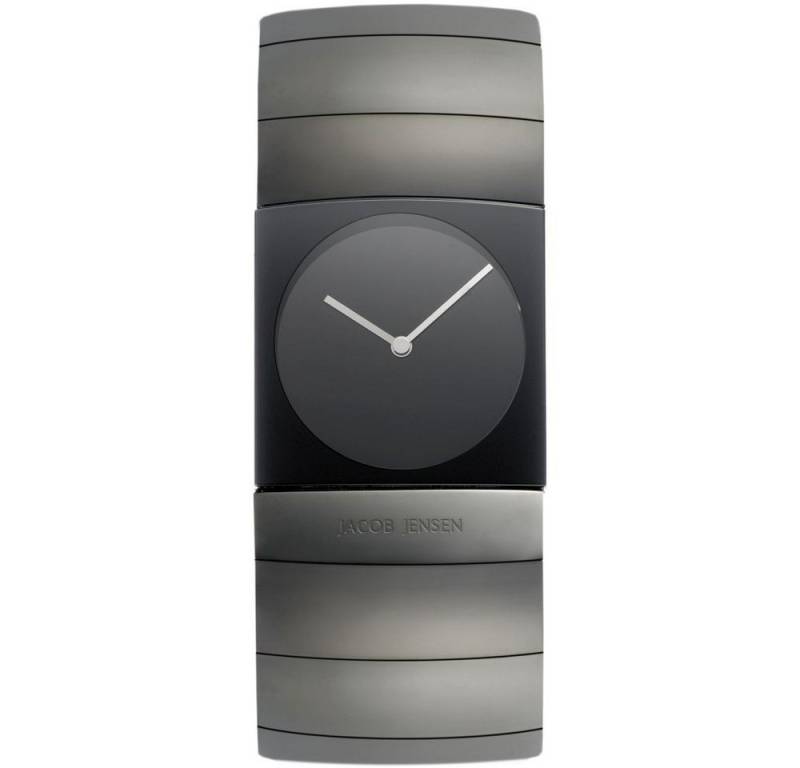 Jacob Jensen Titanuhr JACOB JENSEN Herren Armbanduhr ARC 572 schwarz B. 29 mm Titanband von Jacob Jensen