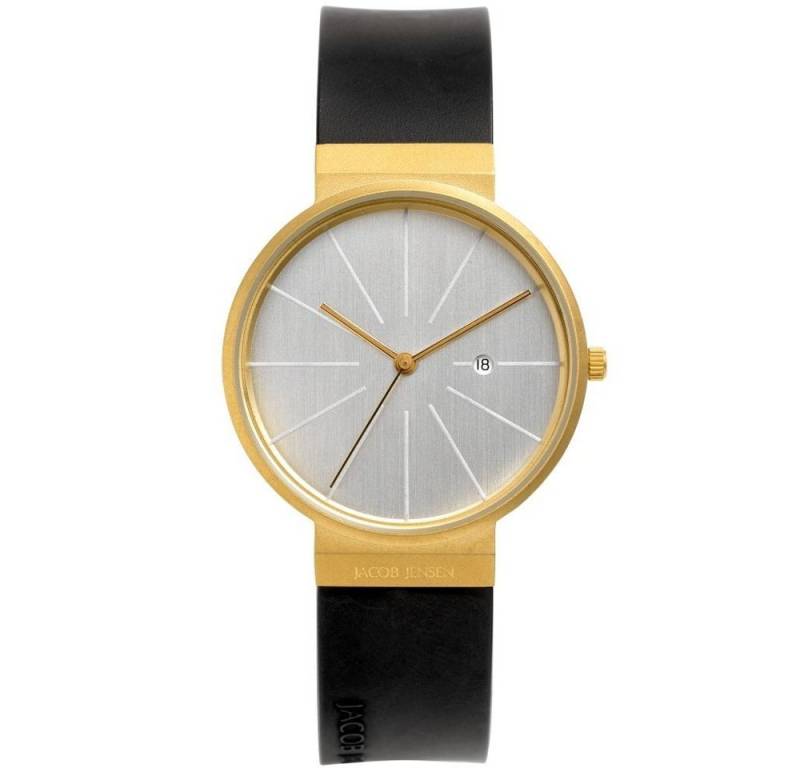 Jacob Jensen Titanuhr JACOB JENSEN Herren Armbanduhr TITANIUM 684 grau D. 35 mm Saphierglas von Jacob Jensen