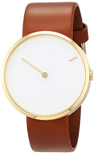 Jacob Jensen Unisex Analog Quarz Uhr mit Leder Armband 32254 von Jacob Jensen