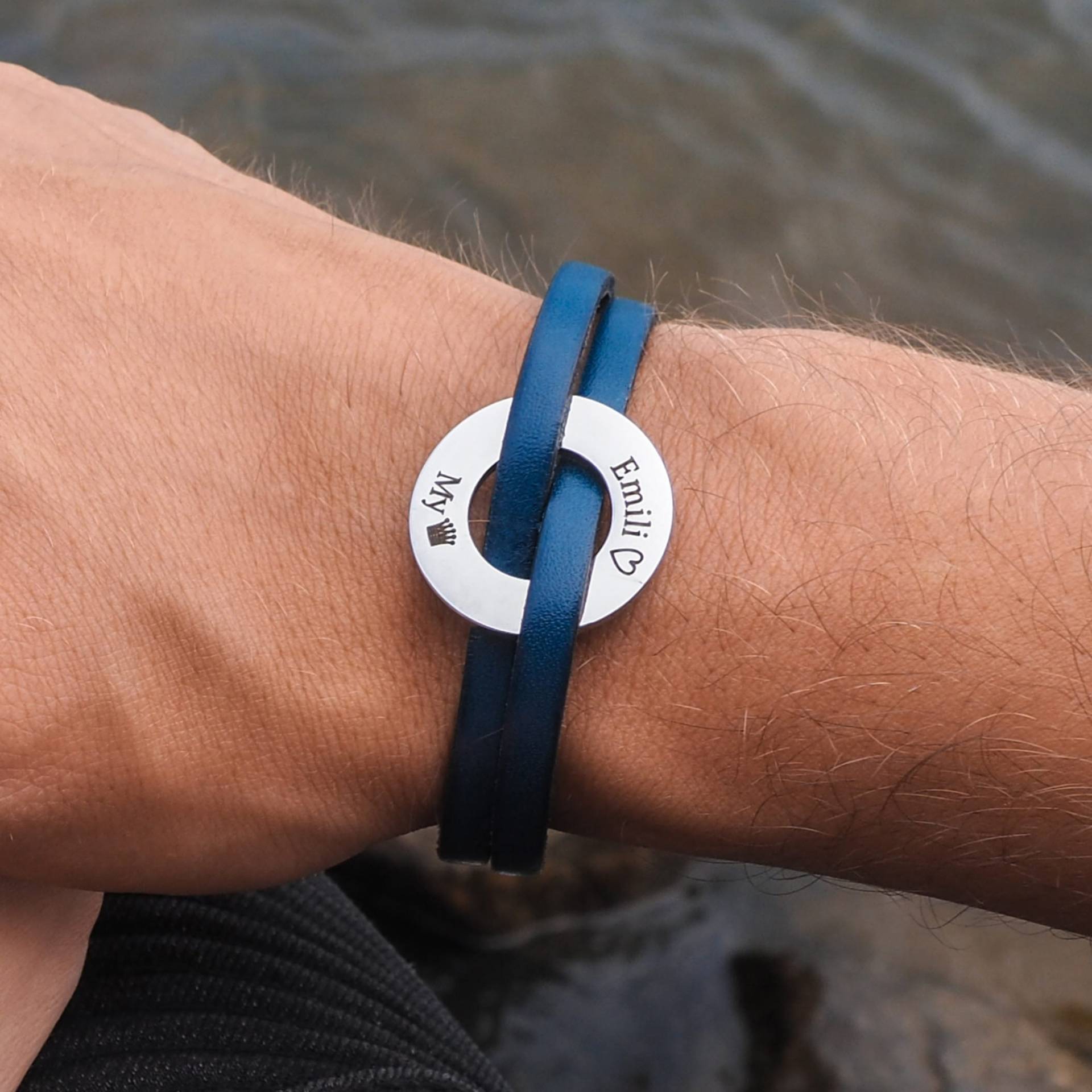 Blaues Lederarmband Mit Wunschgravur. Boho Armband, Geschenk Für Freund, Unisex, Gravur, Armband Homme Blaues Lederarmband Mit Wunschgravur. Boho Armband, Geschenk Für Freund, Unisex, Gravur, Armband Homme von JacobColinnStore