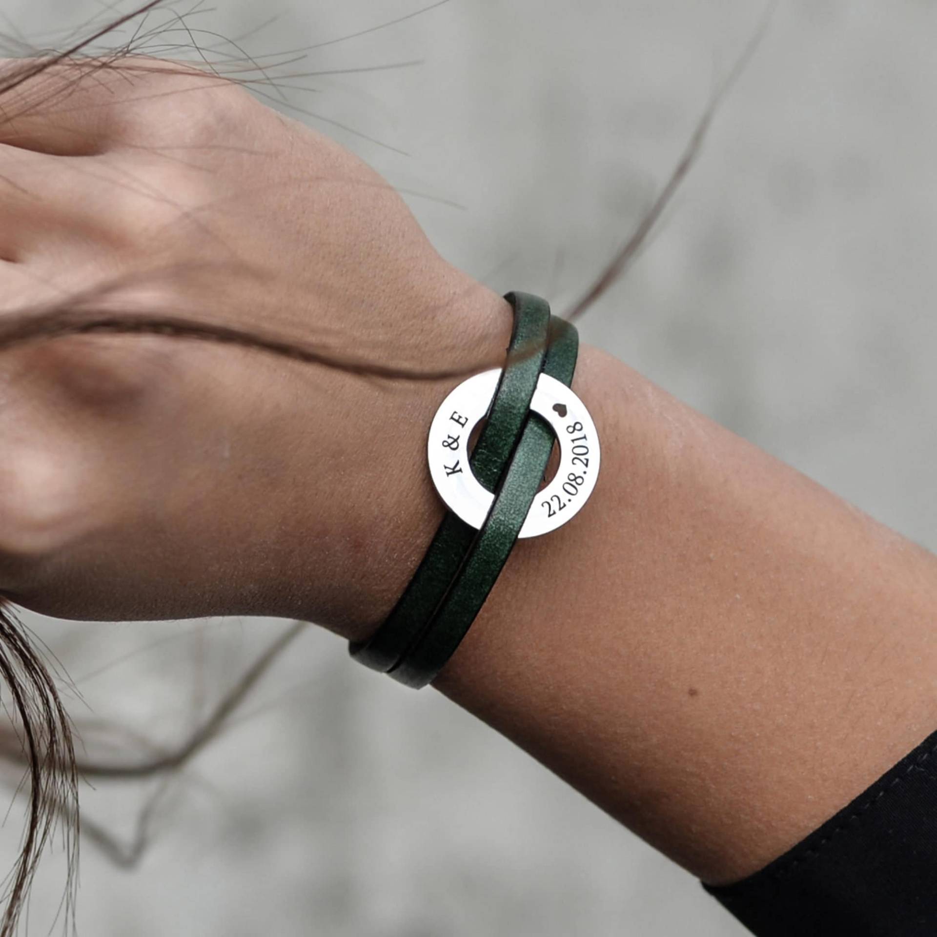 Grünes Lederarmband .boho Schmuck/Armband Homme Lederarmbänder Für Männer Hippie-Armband/Paararmband/Armband Nach Maß von JacobColinnStore