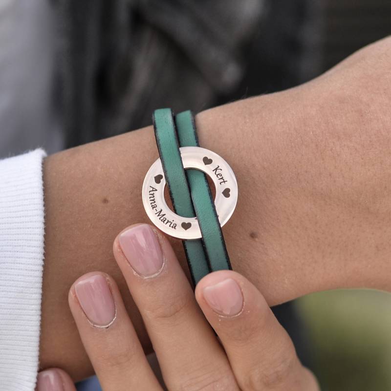 Türkises Lederarmband Mit Wunschgravur. Handgefertigtes/Unisex Herren Oder Damen Türkises Lederarmband Mit Wunschgravur. Handgefertigtes/Unisex Herren Oder Damen von JacobColinnStore