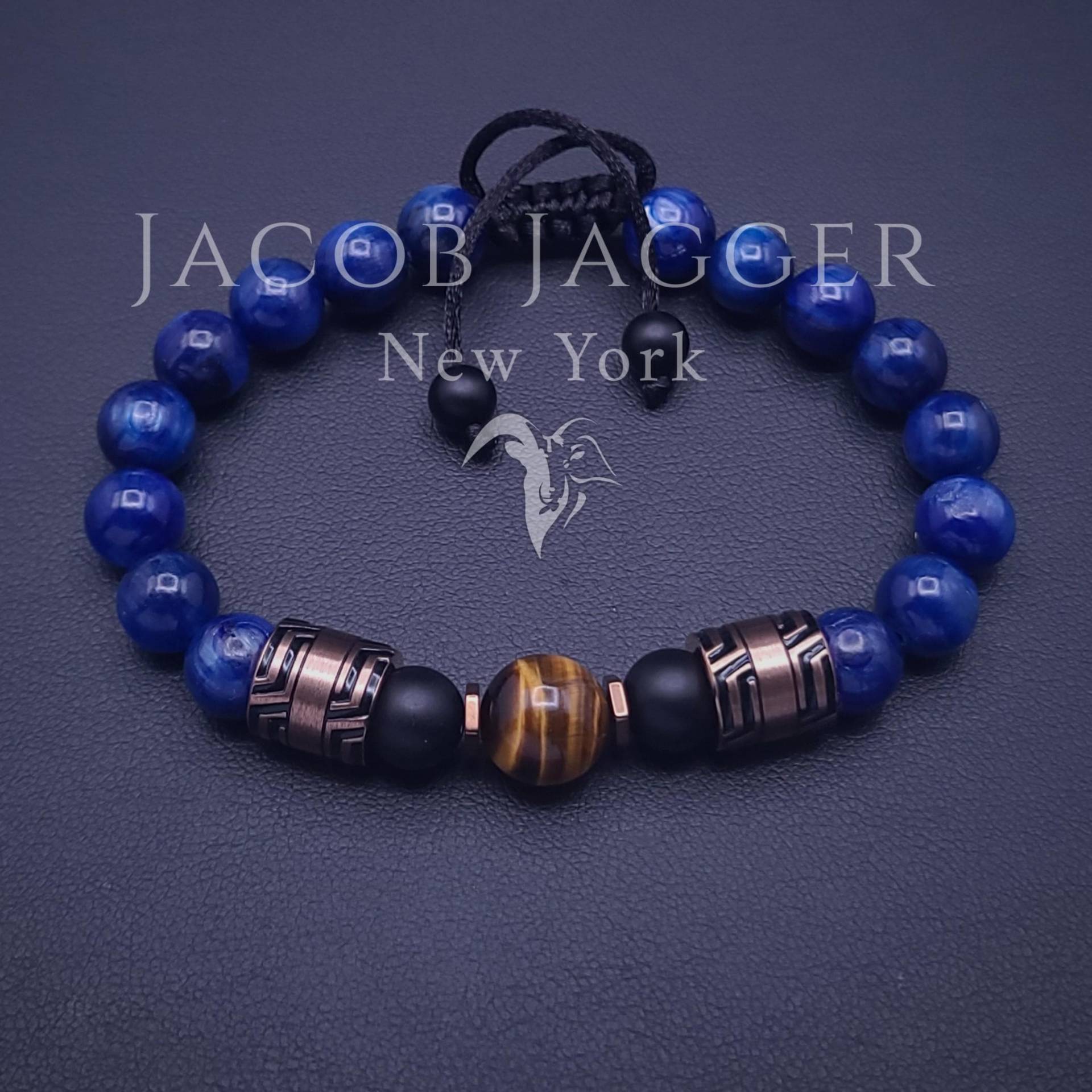 Wunderschönes Blaues Kyanit & Tigerauge Edelstahl Perlenarmband. Verstellbar Mit 8 Mm Perlen Und Nicht Anlaufenden Edelstahlschieberanhängern Wunderschönes Blaues Kyanit & Tigerauge Edelstahl Perlenarmband. Verstellbar Mit 8 Mm Perlen Und Nicht Anlaufenden Edelstahlschieberanhängern von JacobJaggerNY