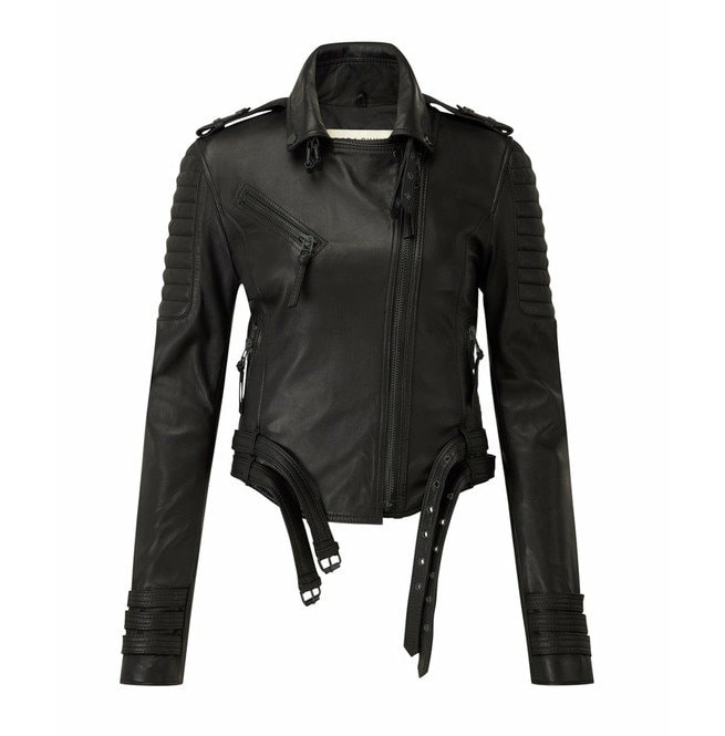 Rotterdam Damen Motorrad Lederjacke von JacobsLondonOfficial