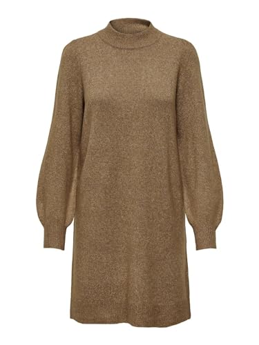 JACQUELINE de YONG Female Strickkleid Hoher Kragen Strickkleid JDYRUE LIFE L/S HIGH NECK DRESS KNT NOOS (DE/NL/SE/PL, Alphanumerisch, XL, Regular, Regular, toasted coconut) von JACQUELINE de YONG