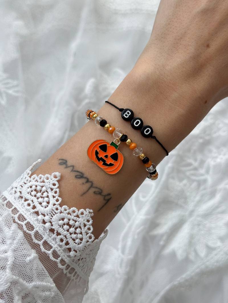 Armbandandset Halloween Personalisiert Perlenarmband Armbandandset Halloween Personalisiert Perlenarmband von JacquelinegDE