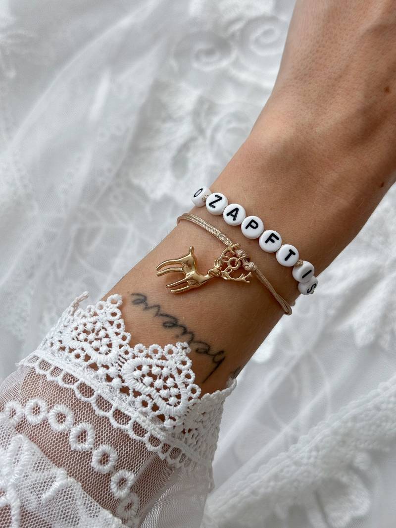Armbandset Namensarmband Hirsch Wiesn Oktoberfest Personalisiert Armbandset Namensarmband Hirsch Wiesn Oktoberfest Personalisiert von JacquelinegDE