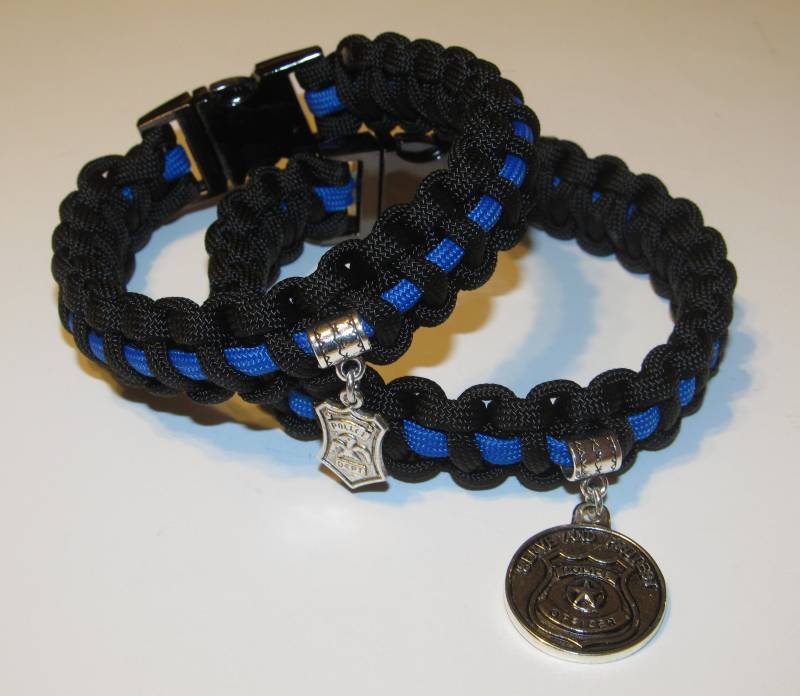 Paracord Armband, Dünne Blaue Linie/Rote Linie, Bewusstsein Unterstützungsarmbänder Paracord Armband, Dünne Blaue Linie/Rote Linie, Bewusstsein Unterstützungsarmbänder von JacquelinsJewels