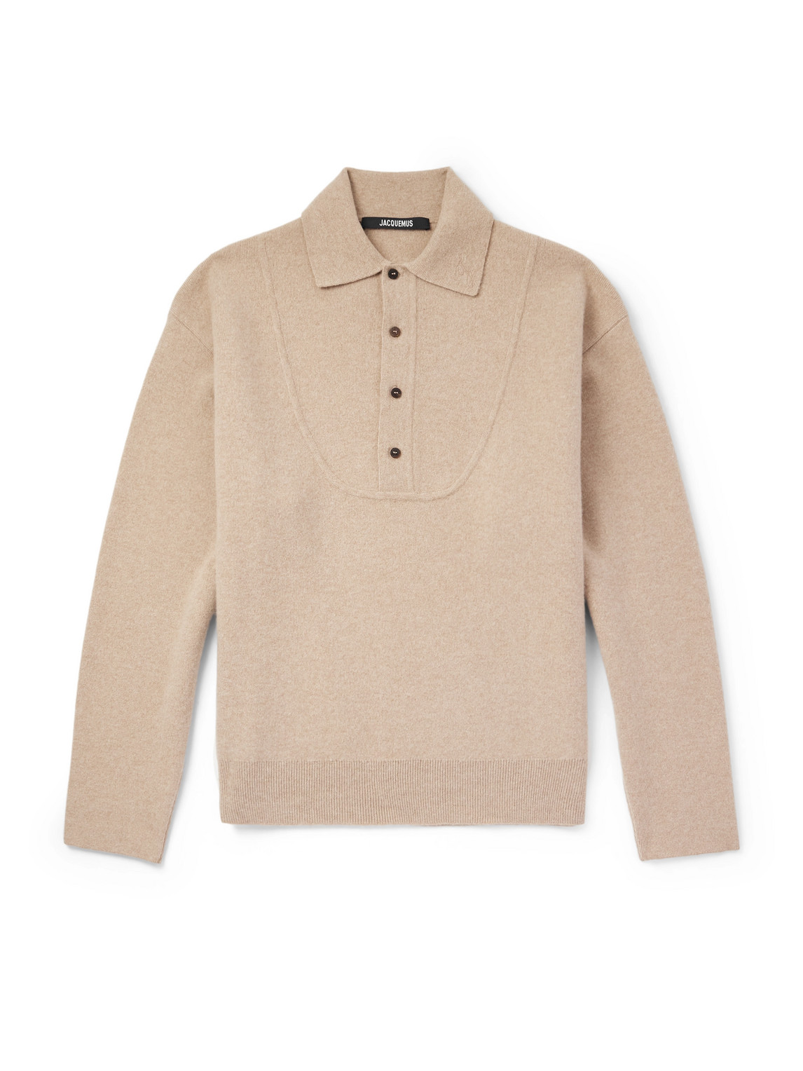 Jacquemus - La Maille Vareuse Pallone Wool and Cashmere-Blend Sweater - Men - Neutrals - XXL Jacquemus - La Maille Vareuse Pallone Wool and Cashmere-Blend Sweater - Men - Neutrals - XXL von Jacquemus