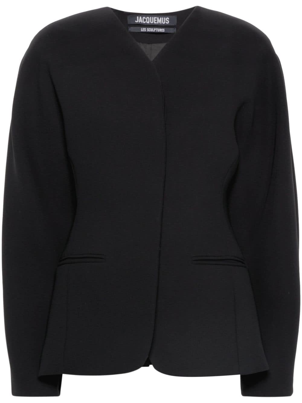 Jacquemus La Oval Jacke mit runder Schulter - Schwarz von Jacquemus