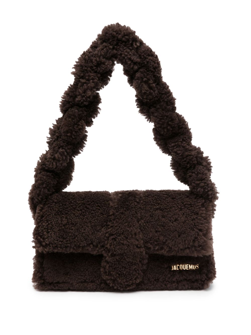 Jacquemus Le Bambidou Schultertasche aus Shearling - Braun von Jacquemus