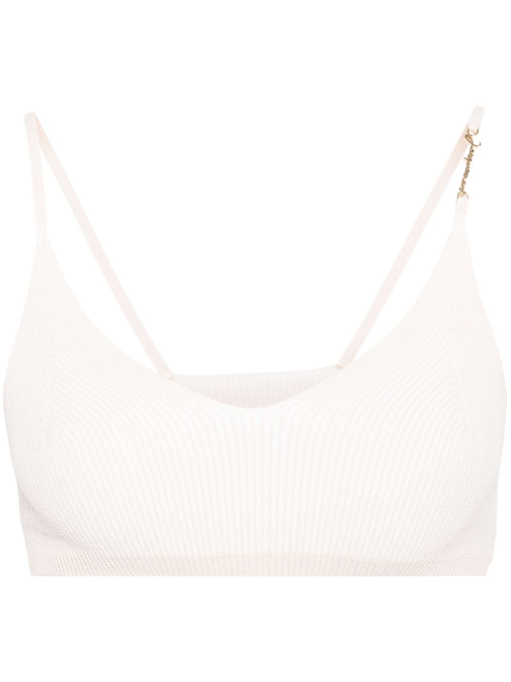 Jacquemus Le Bandeau Pralu Cropped-Top - Nude von Jacquemus