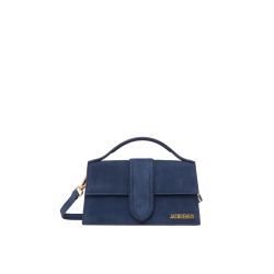 Jacquemus Le Grand Bambino Blaue Leder Schultertasche von Jacquemus