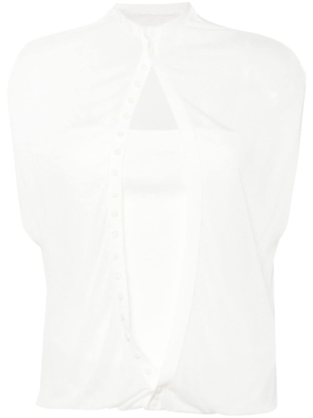 Jacquemus Le Haut Capa Oberteil aus Strick - Weiß Jacquemus Le Haut Capa Oberteil aus Strick - Weiß von Jacquemus