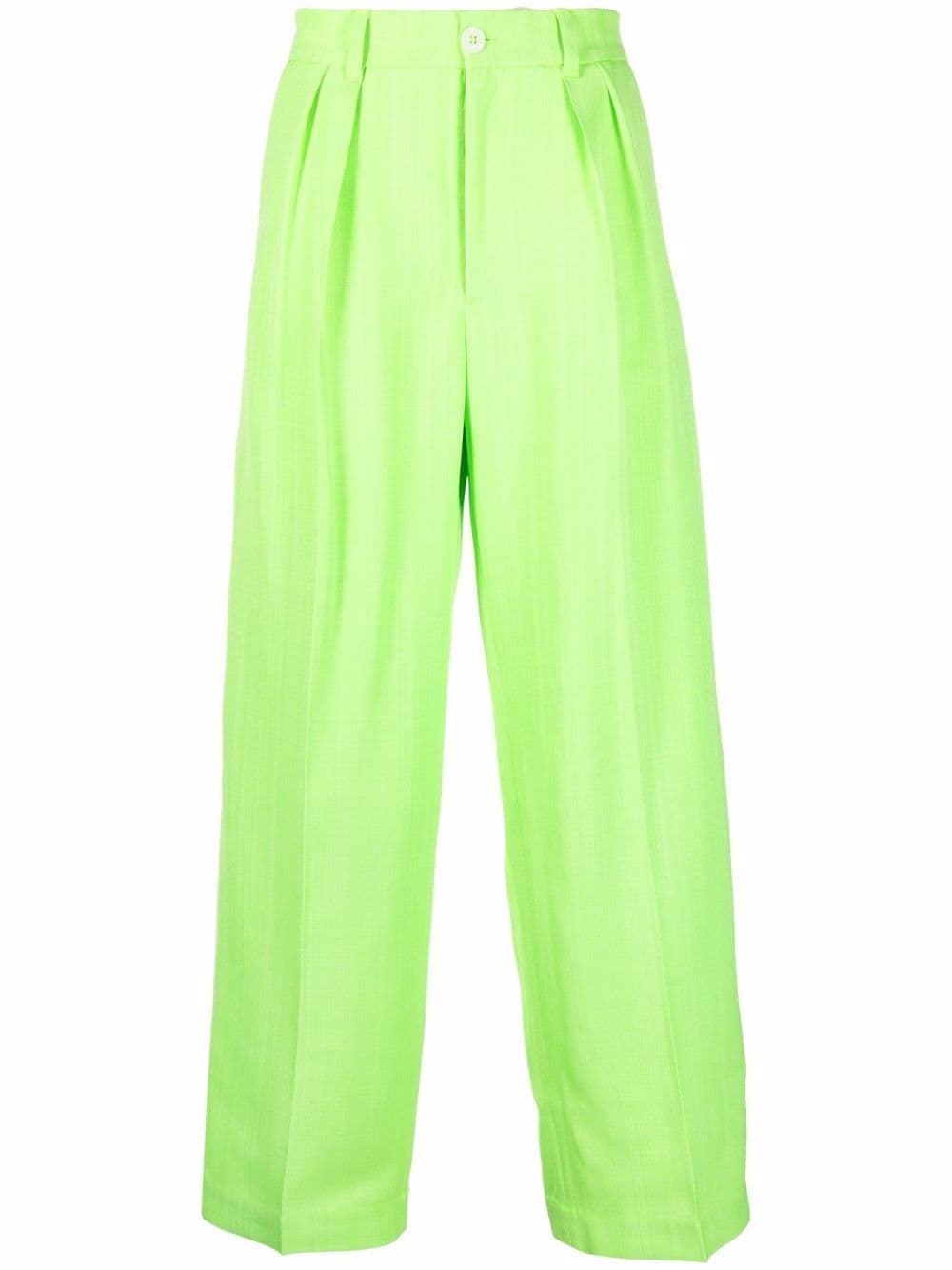 Jacquemus Weite Le Pantalon Mela Hose - Grün von Jacquemus