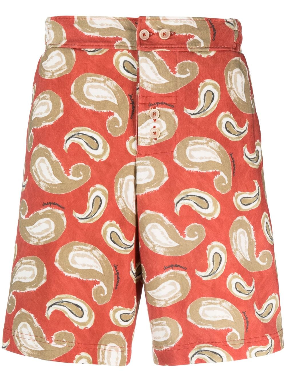 Jacquemus Pingo Shorts mit Paisley-Print - Rot von Jacquemus