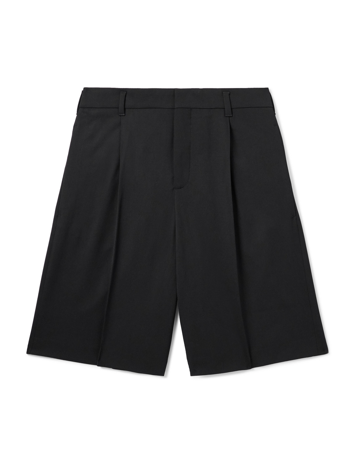 Jacquemus - Ovalu Straight-Leg Pleated Wool-Blend Twill Shorts - Men - Black - IT 50 Jacquemus - Ovalu Straight-Leg Pleated Wool-Blend Twill Shorts - Men - Black - IT 50 von Jacquemus