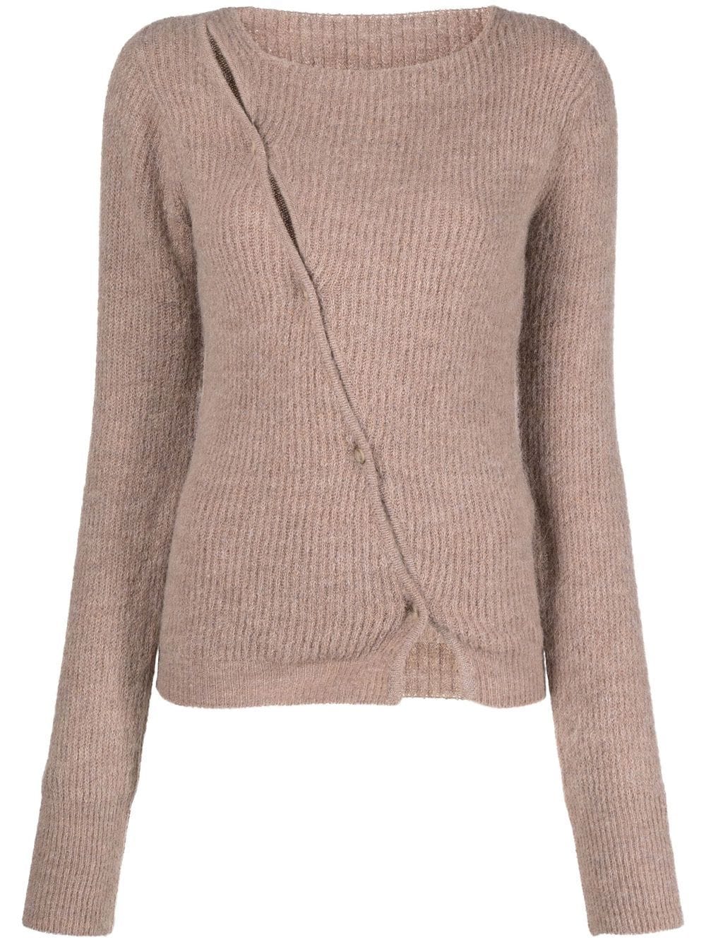 Jacquemus Le Maille Pau Cardigan - Braun von Jacquemus