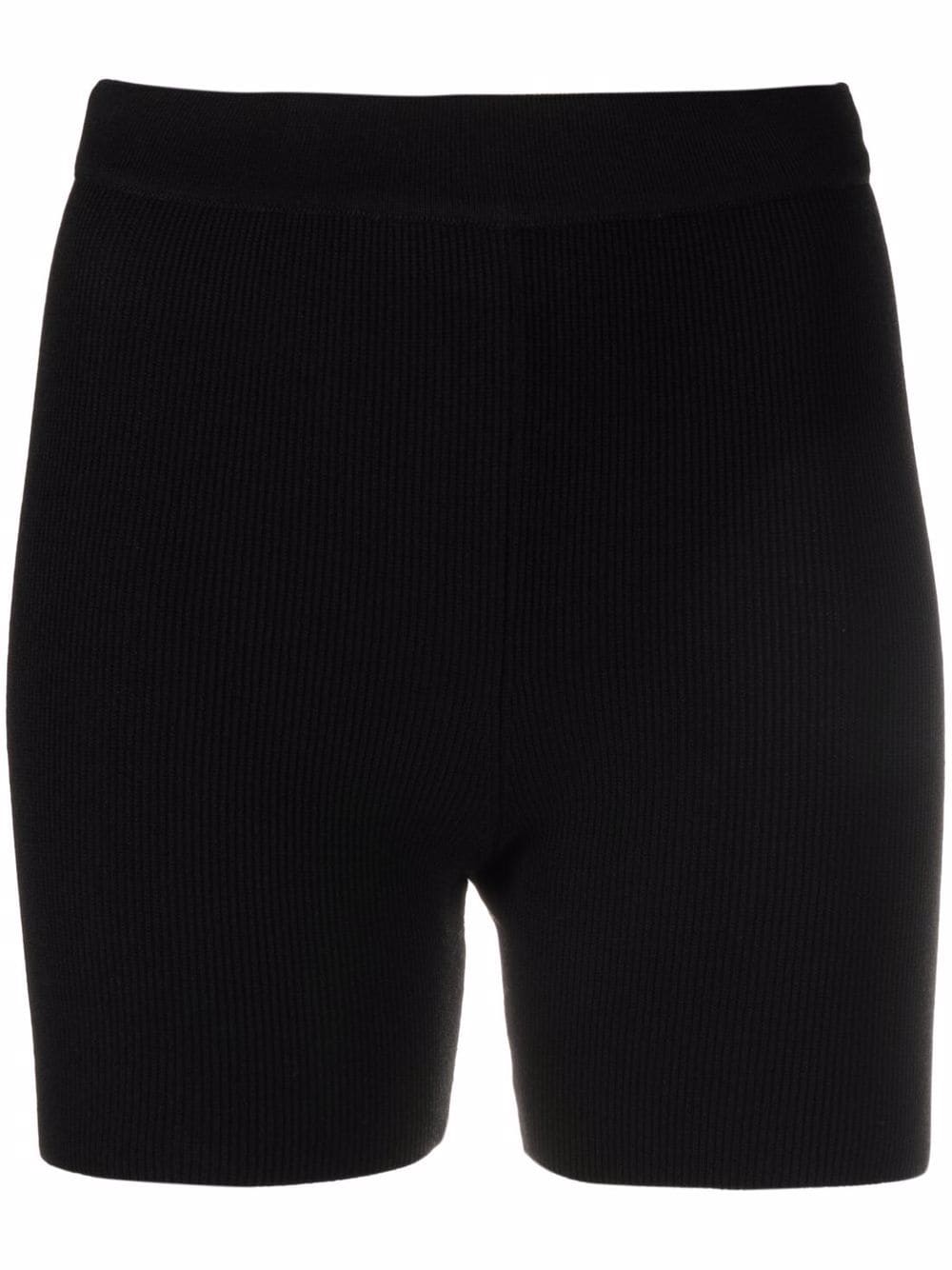 Jacquemus Gerippte Le Short Arancia Radlerhose - Schwarz von Jacquemus