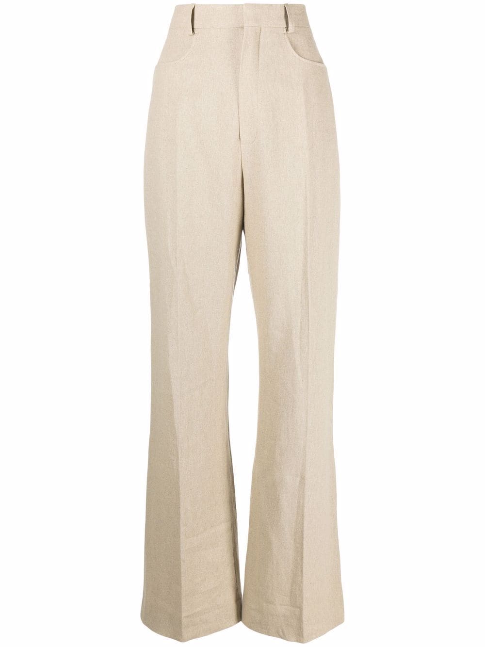 Jacquemus Hose mit hohem Bund - Nude von Jacquemus