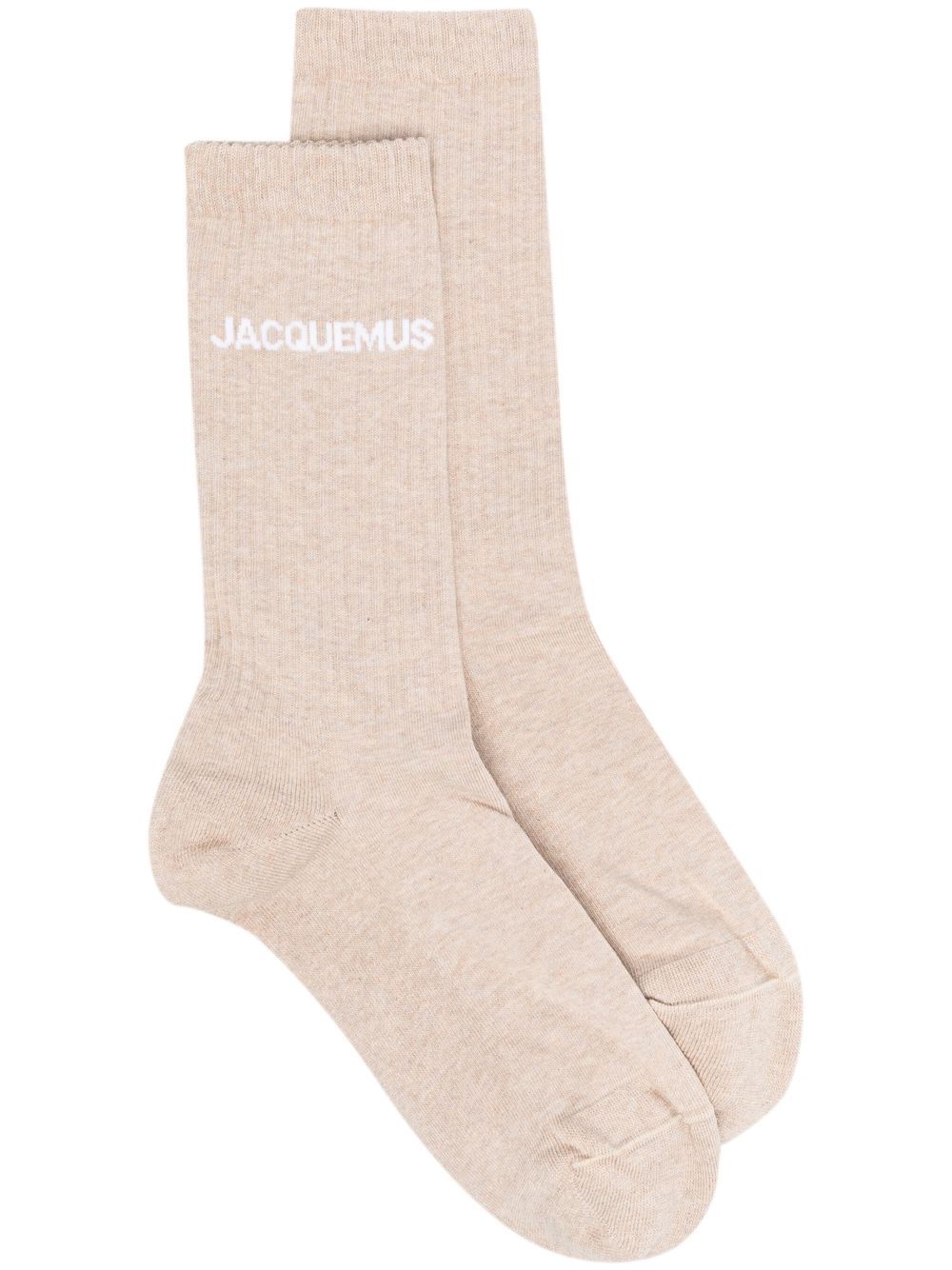 Jacquemus Les Chaussettes Jacquemus Socken mit Intarsienlogo - Braun von Jacquemus